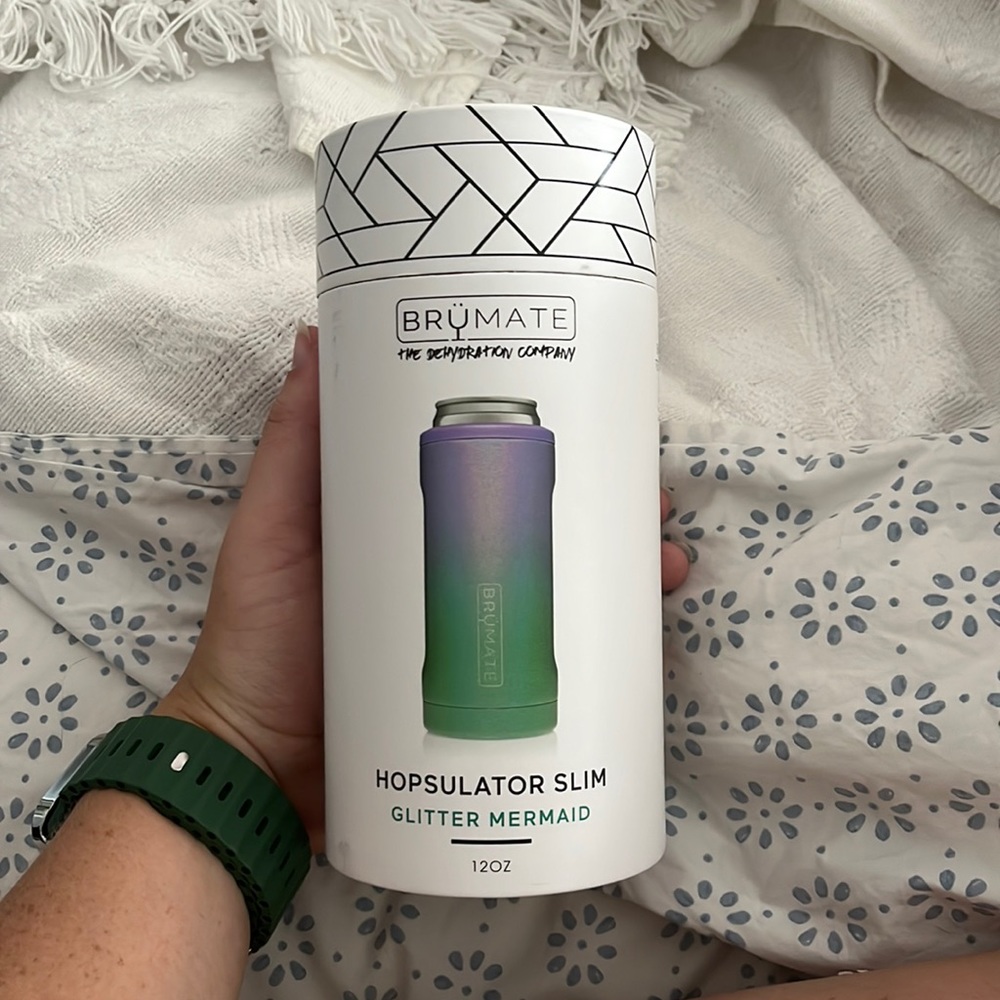 Brumate glitter mermaid can or beer holder